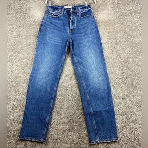 Abercrombie Dad high rise jeans, size 26R